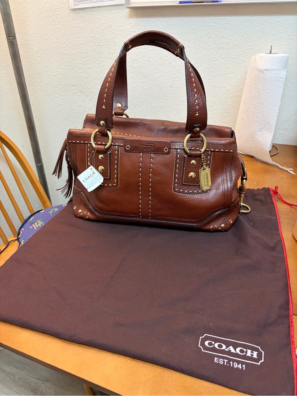 New with tags Y2k Limited Edition Coach 65th Legacy
Hampton Andrea Satchel